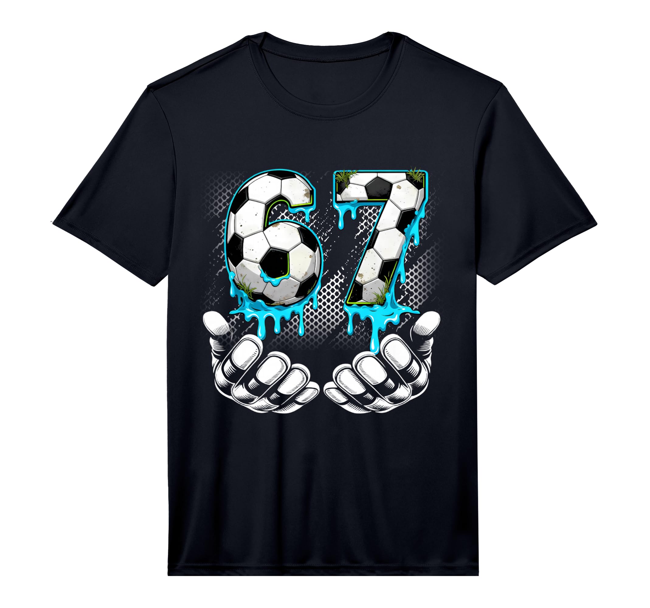 Soccer 67 6 7 Six Seven Meme Funny Gen T-Shirt - Graphic Print for Adults