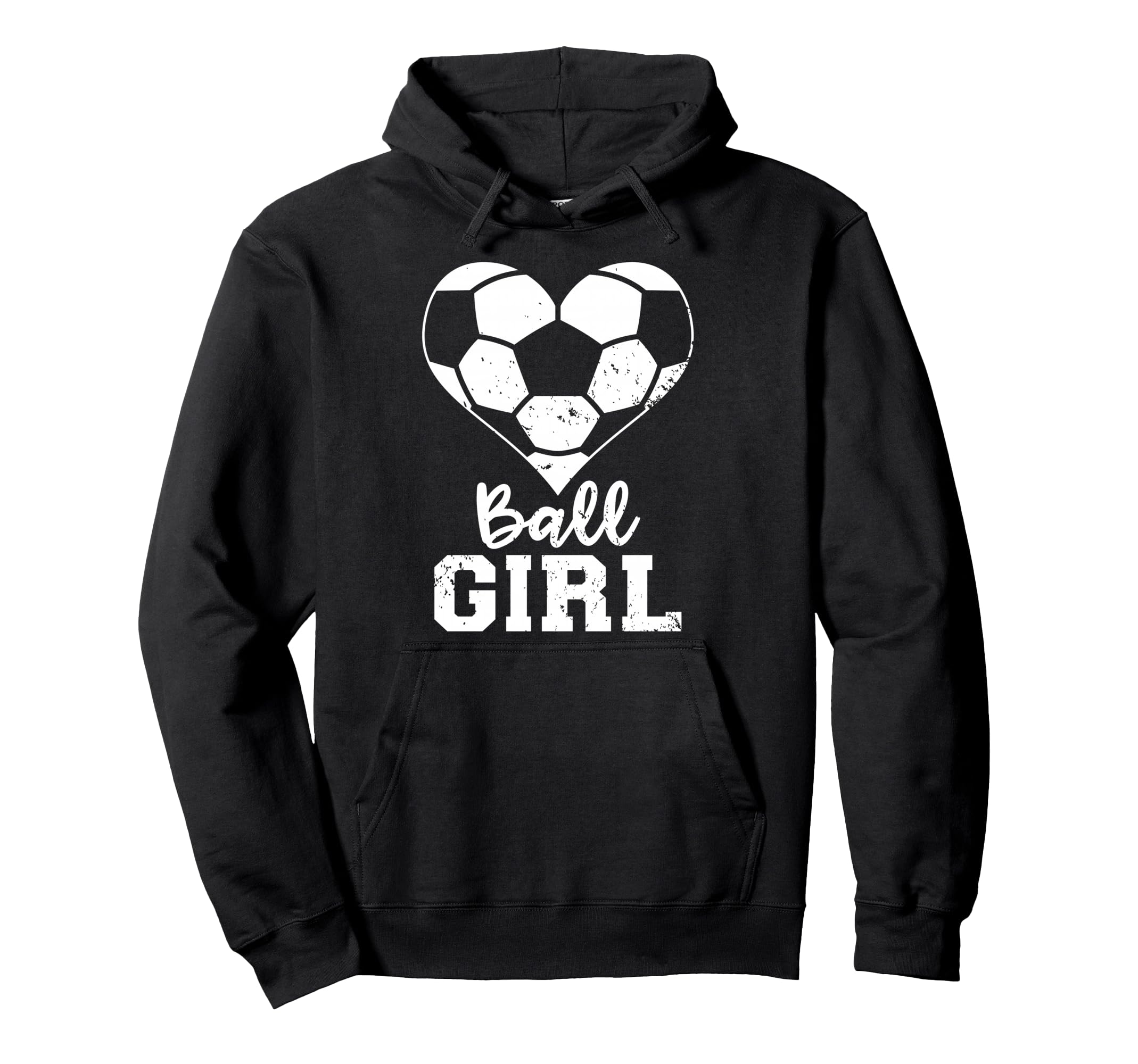 Ball Heart Funny Soccer Gameday Hoodie - Unique Graphic Men Women