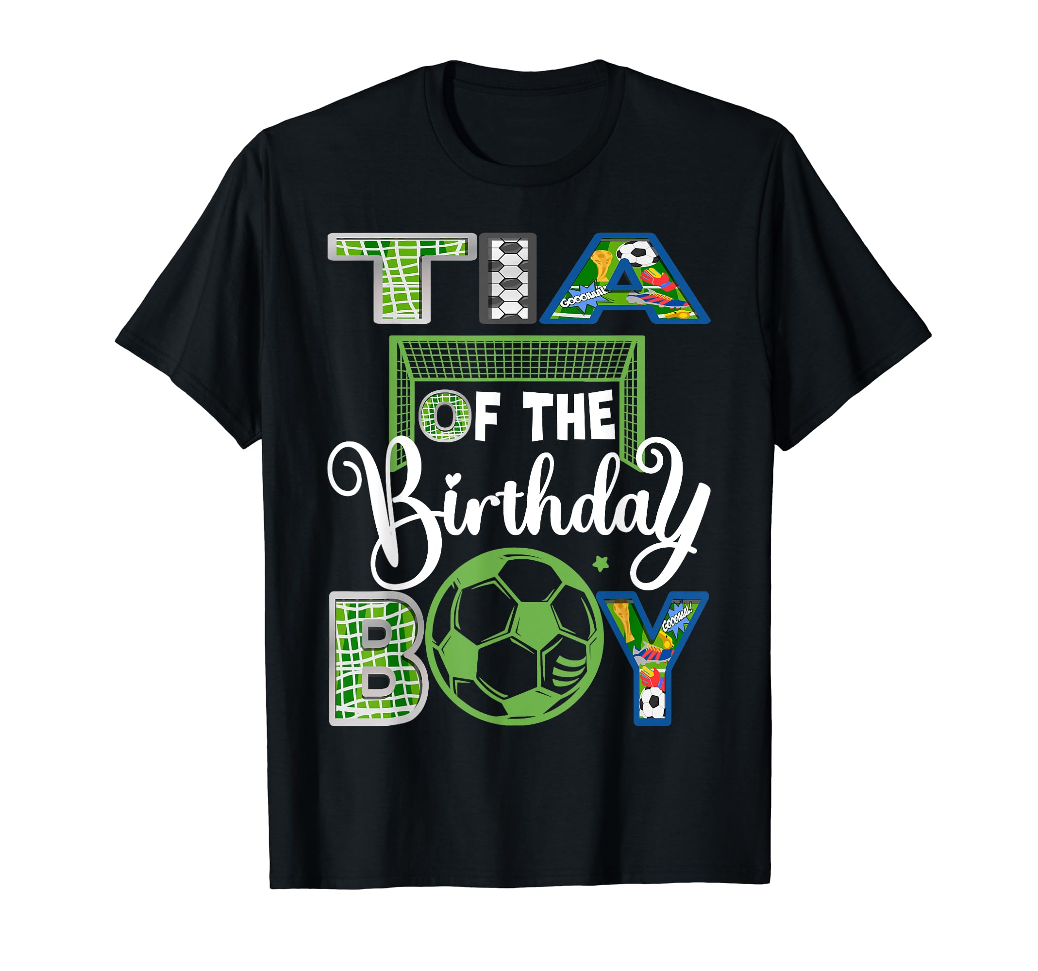 Tia Birthday Soccer Baller T-Shirt - Casual Everyday Wear for Adults