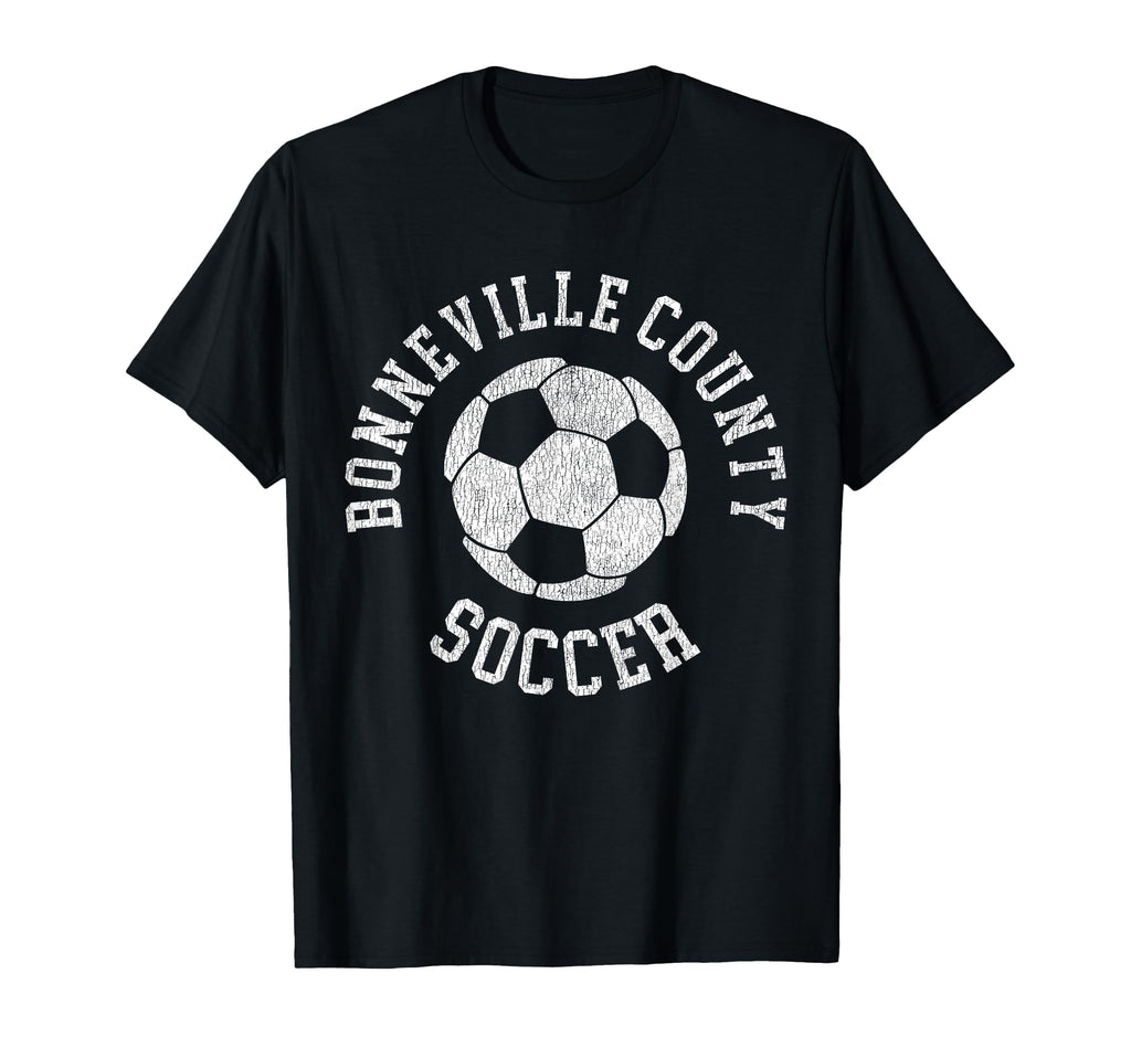 Bonneville County Soccer Distressed T-Shirt - Streetwear Style for Adults