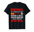 Funny Distressed Spain Soccer Fan Gift T-Shirt - Fun Novelty Design Unisex