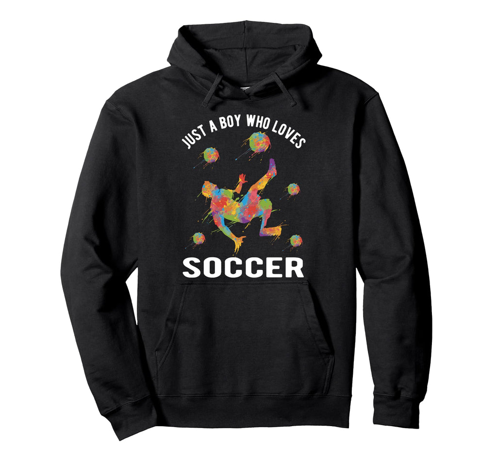 Just Who Loves Soccer Hoodie - Streetwear Style for Adults