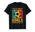 Lifes About Goals And Assists Funny T-Shirt - Custom Art Print for Adults