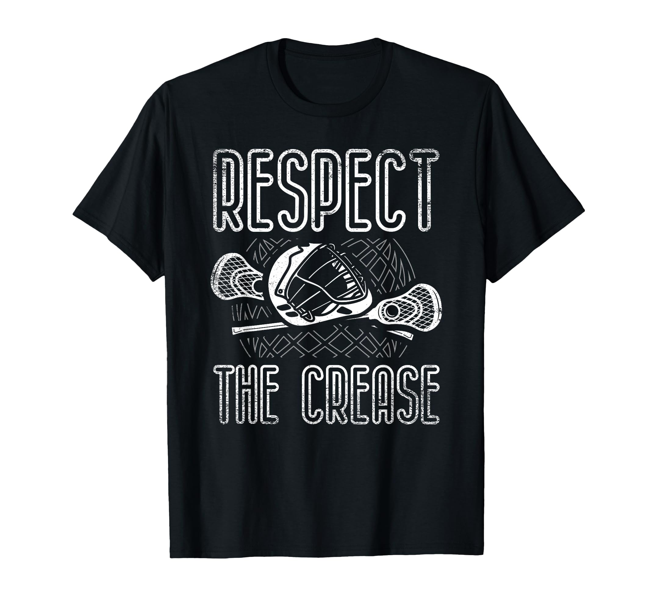 Respect Crease Lacrosse Player Sport T-Shirt - Novelty Apparel Unisex