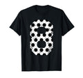 Soccer 8 Jersey Number T-Shirt - Trendy Graphic for Adults