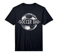 Mens Soccer Dad Family Matching Team T-Shirt - Minimalist Print for Adults