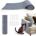 78.7"x15.8"Self-Adhesive Climbing Cat Scratch Protector Pads - Trimmable Furniture Guard for Sofa, Walls & Floors, DIY Cat Tree/Tower/Bed, Replaceable Scratch-Resistant Mats (Light Gray)