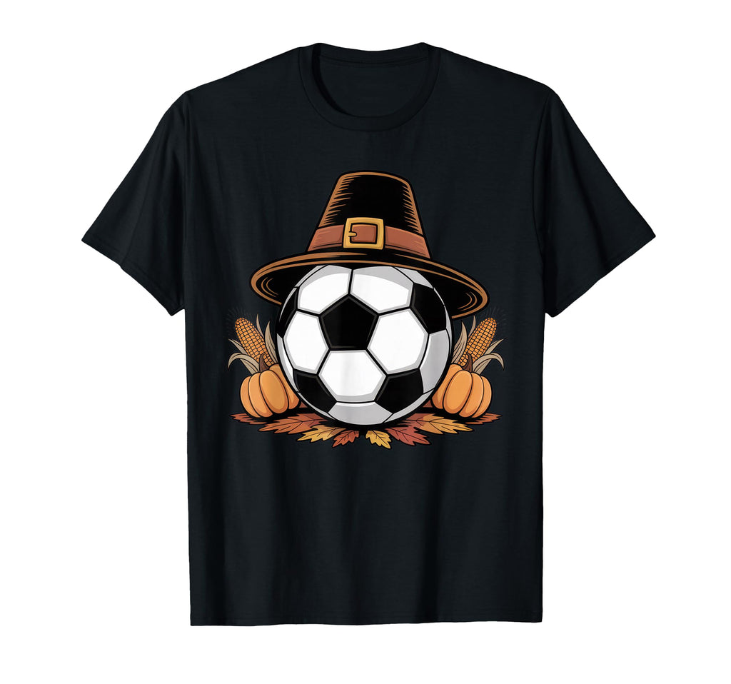 Soccer Thanksgiving Vibes Ball Fun T-Shirt - Minimalist Print for Adults