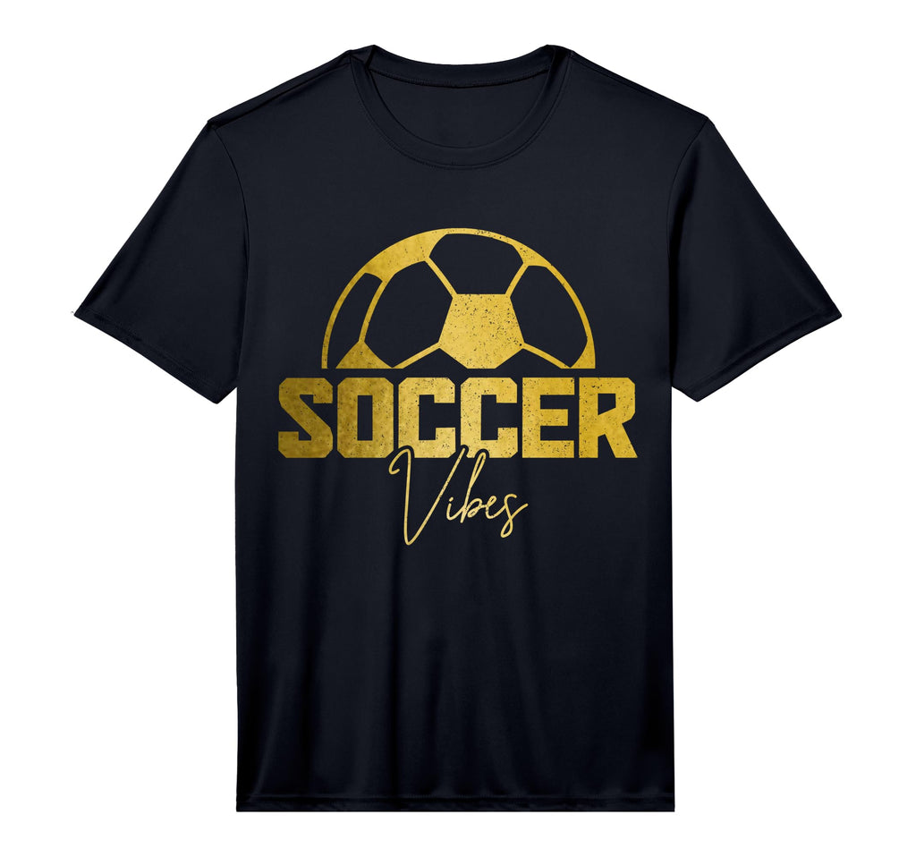 Soccer Vibes Soccer Player Performance T-Shirt - Graphic Print Men Women