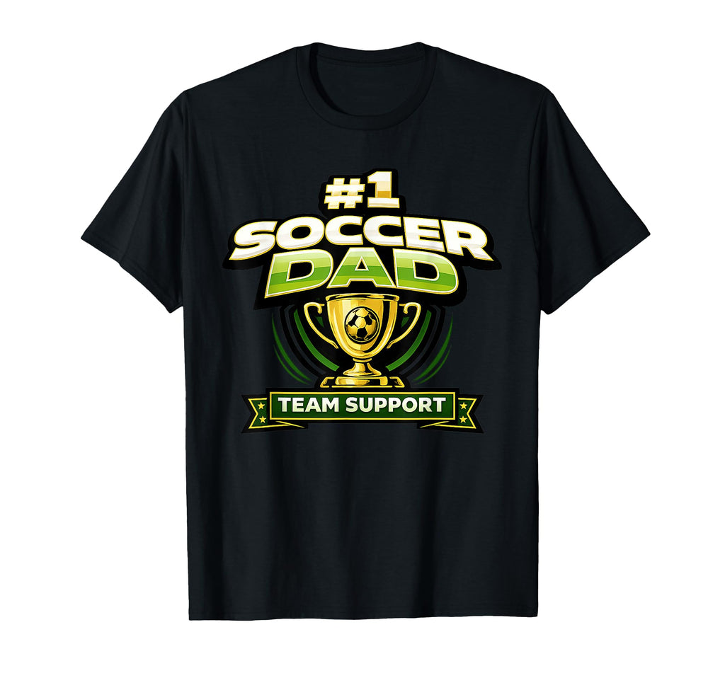 Soccer Dad 1 Team Support Fathers T-Shirt - Minimalist Print for Adults