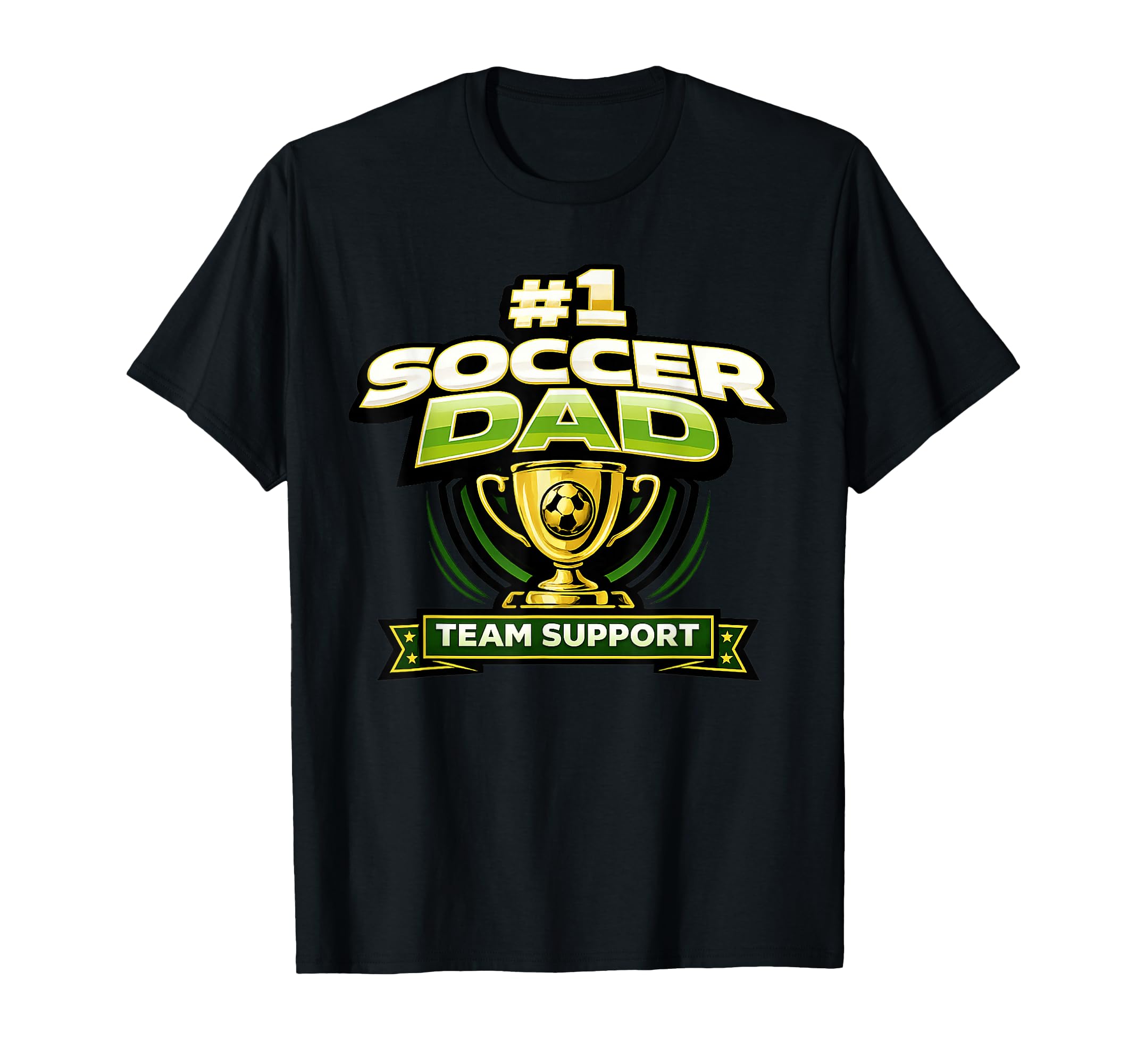 Soccer Dad 1 Team Support Fathers T-Shirt - Minimalist Print for Adults