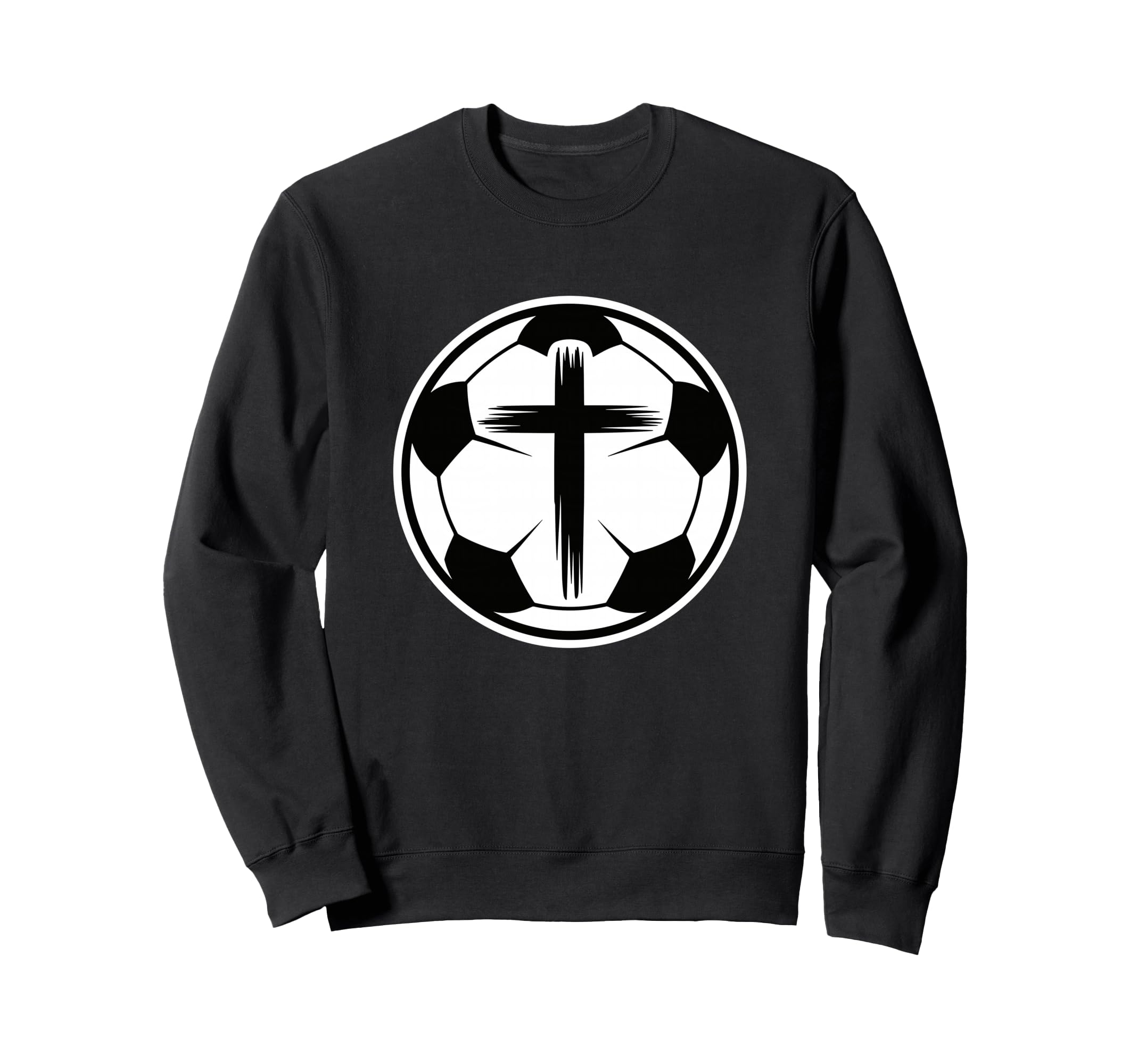 Christian Soccer Faith Sports Sweatshirt - Fun Novelty Design Men Women