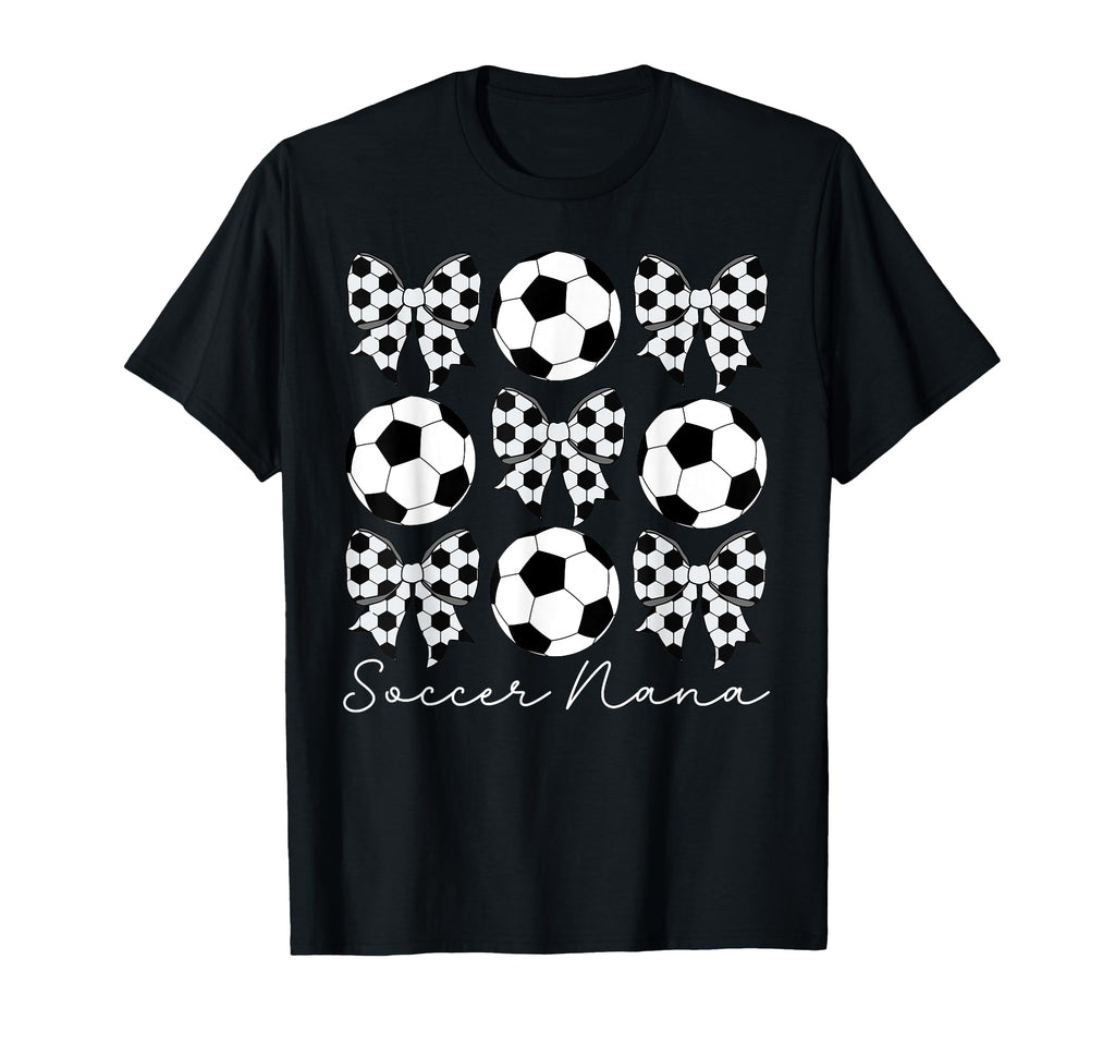 Soccer Nana Coquette Nana Soccer T-Shirt - Unique Graphic for Adults