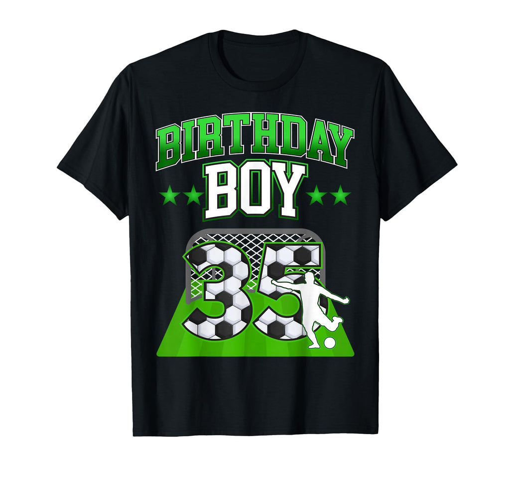 Soccer Themed Birthday Outfit 35 Year Old T-Shirt - Custom Art Print Unisex