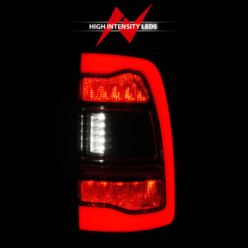 ANZO 09-18 Dodge Ram 1500 Sequential LED Taillights Smoke Black 311470