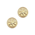 4 Bugles on disk Granite finish STA-BRITE®  Gold (pair)