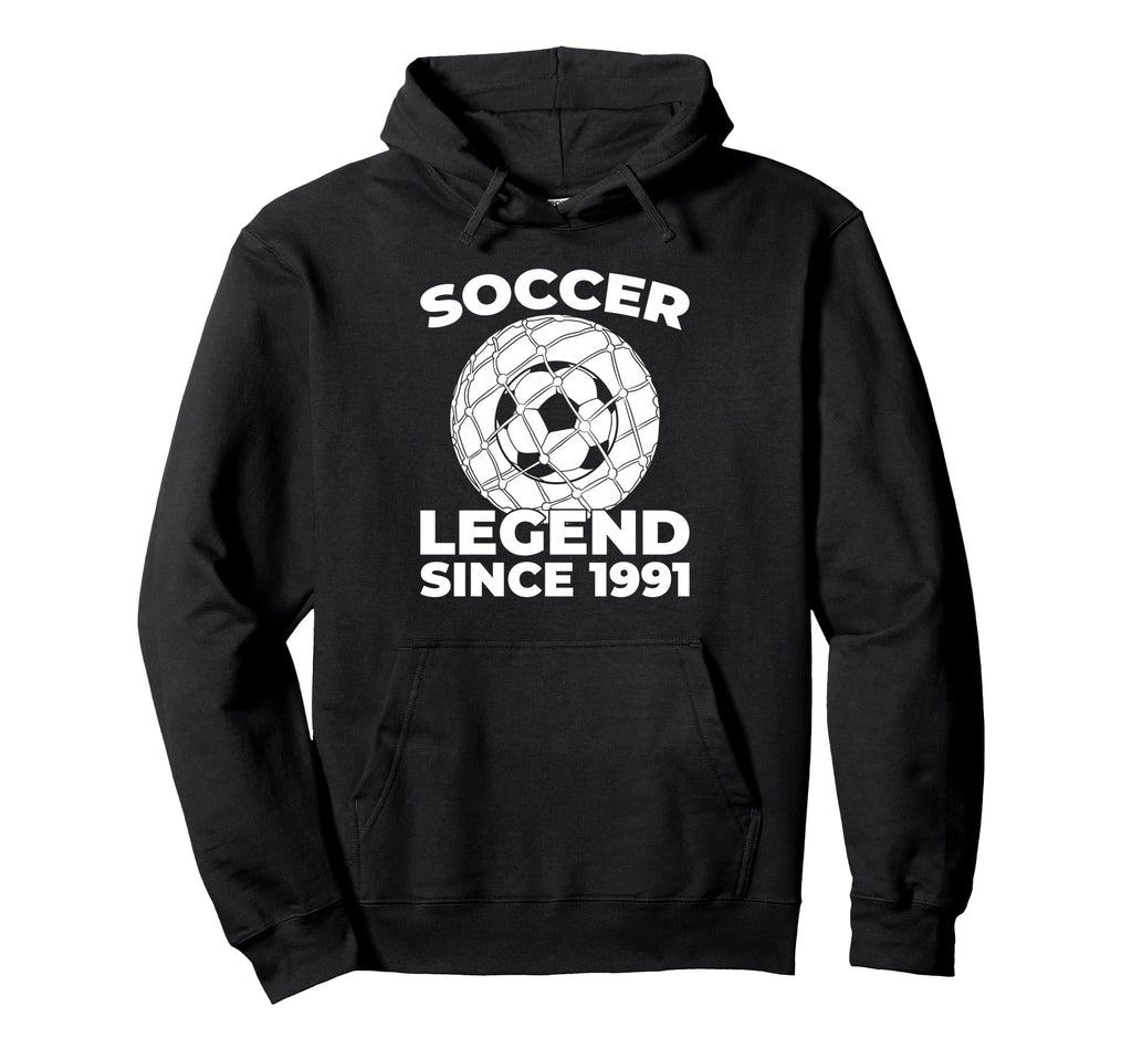 Born 1991 Soccer Player Sports Team Hoodie - Streetwear Style for Adults