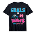 Mens Goals Or Bows Dad Loves You 2026 T-Shirt - Custom Art Print Unisex