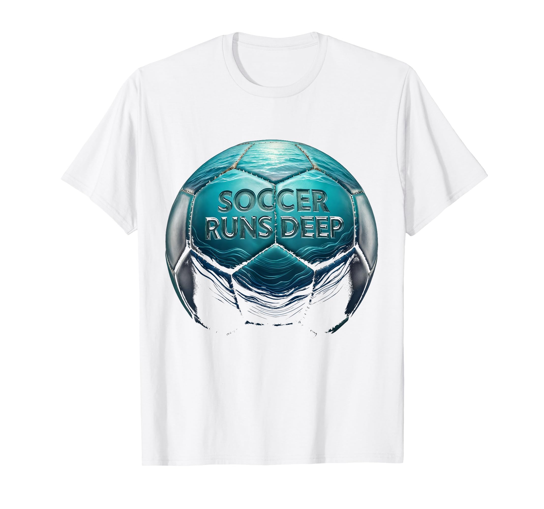 Soccer Runs Deep Passionate Football T-Shirt - Unique Graphic for Adults