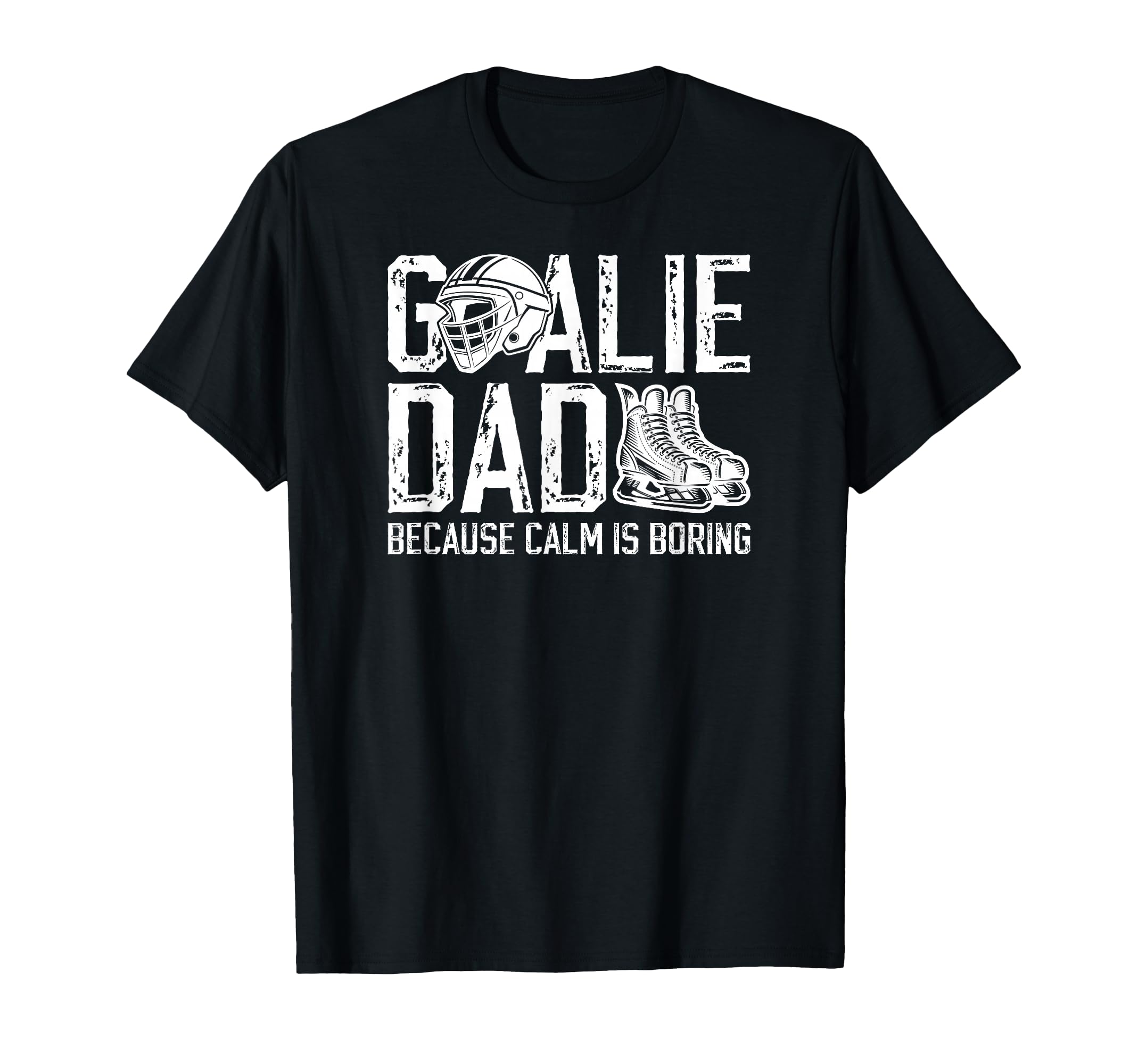 Funny Hockey Goalie Dad Ice Hockey T-Shirt - Fun Novelty Design Men Women