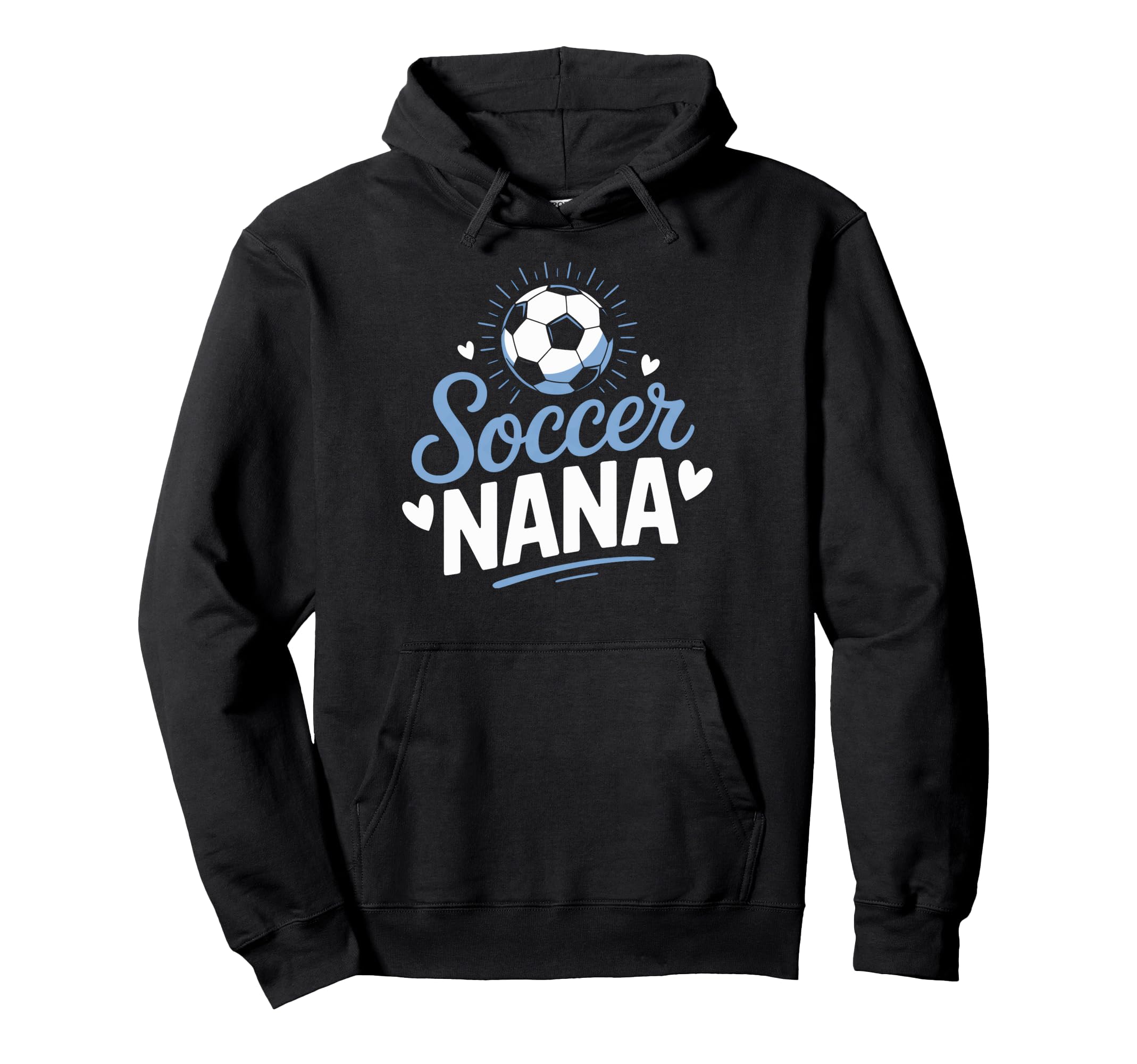 Nana Who Loves Her Soccer Grandkids Weekend Hoodie - Graphic Print Unisex
