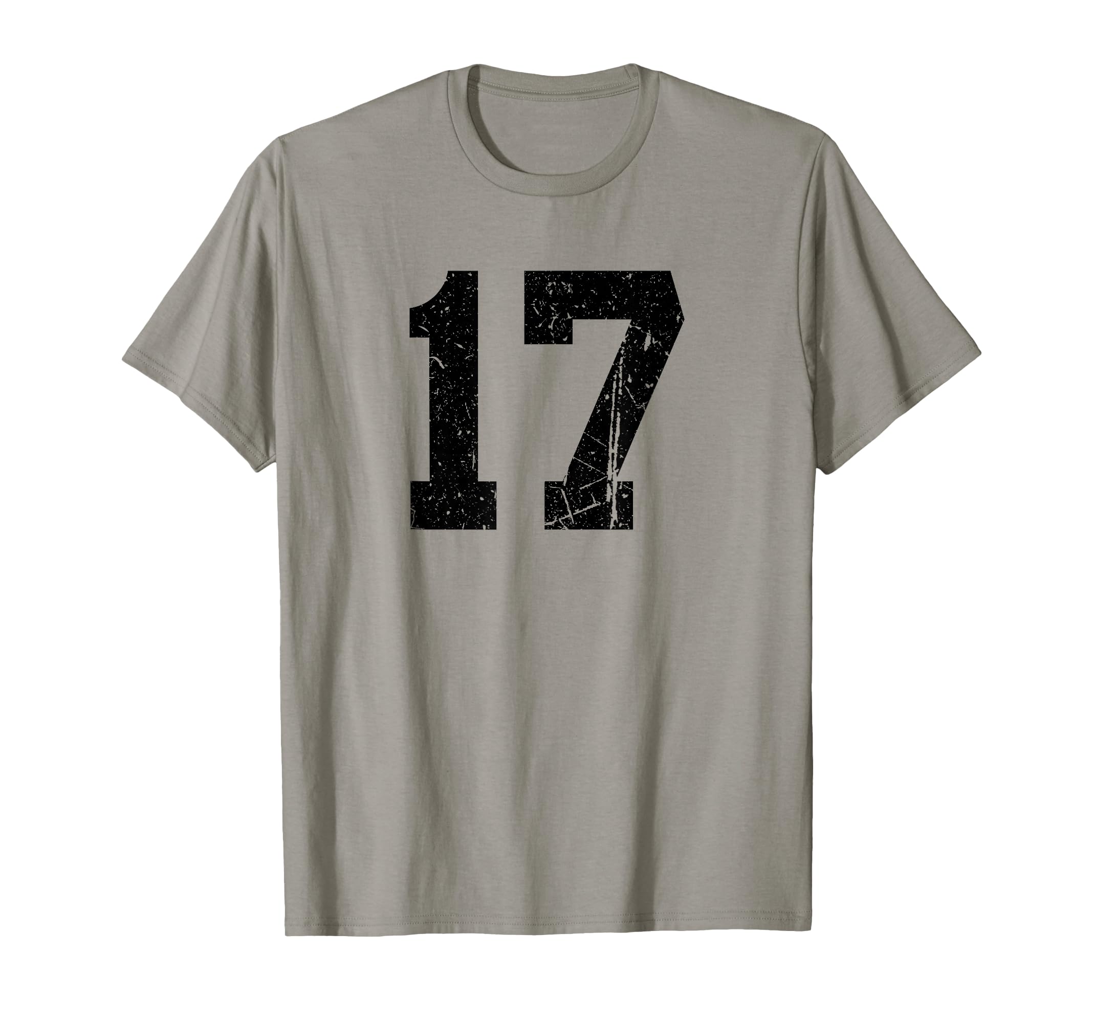 Distressed Black Sports Team Number T-Shirt - Aesthetic Graphic Men Women