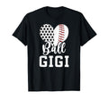 Ball Gigi Grandma Heart Baseball T-Shirt - Unique Graphic for Adults