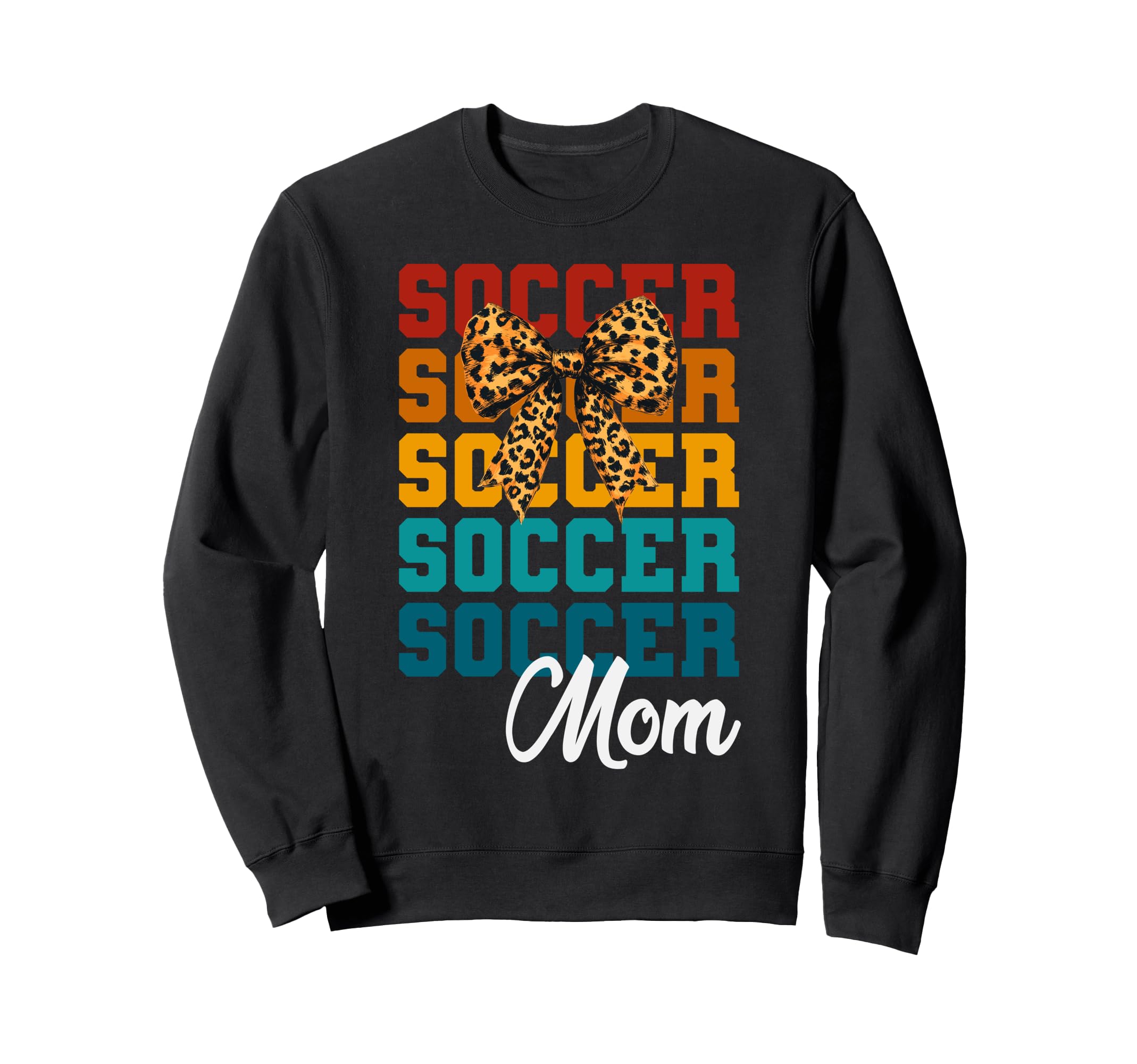 Coquette Bow Soccer Mom Soccer Lovers Sweatshirt - Streetwear Style Unisex