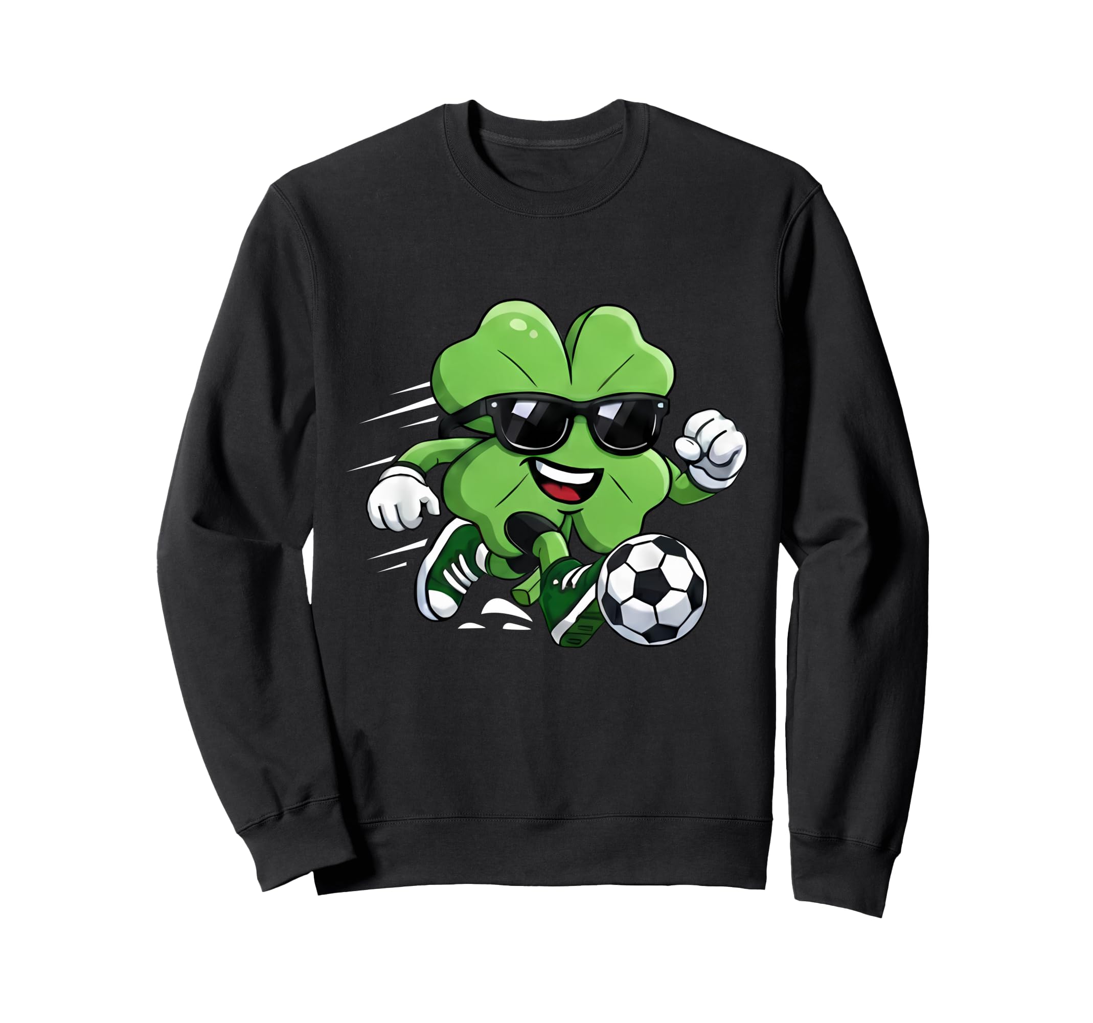 Patrick Soccer Shamrock Drip Sport Sweatshirt - Aesthetic Graphic Unisex