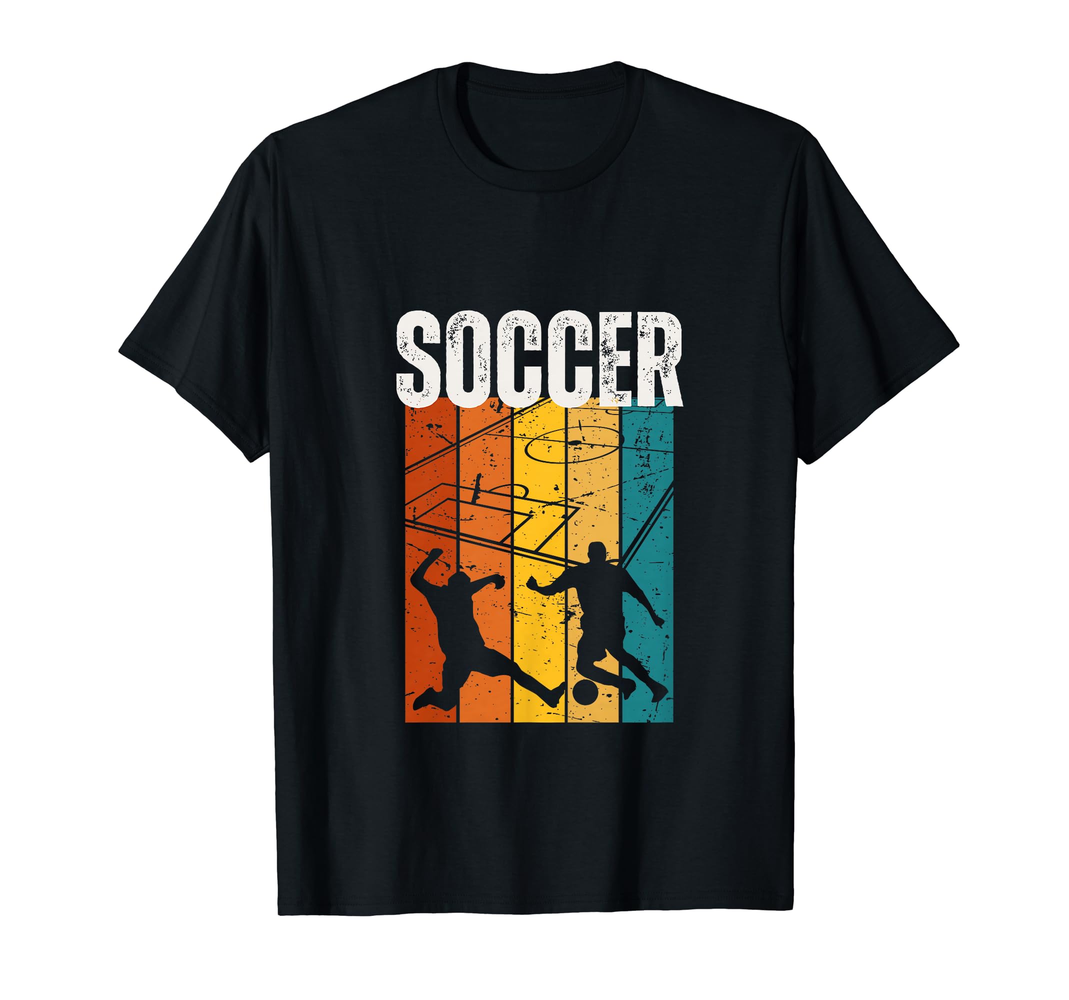 Soccer Player 70S Soccer T-Shirt - Custom Art Print Men Women