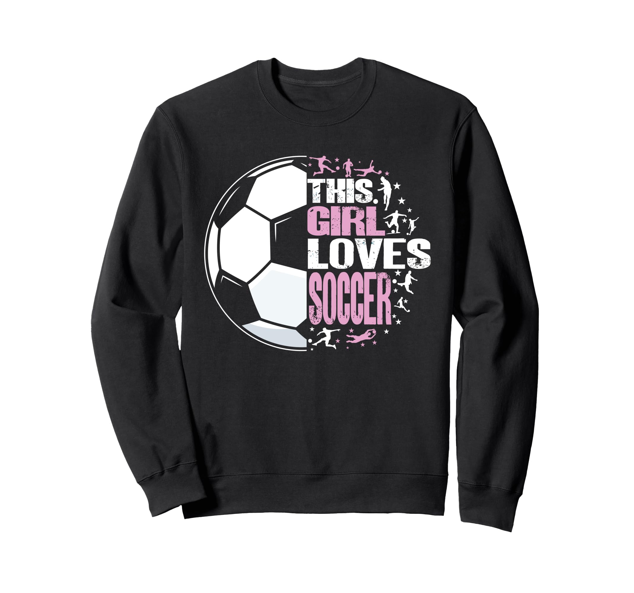 Funny This Loves Soccer Sweatshirt - Graphic Print Men Women