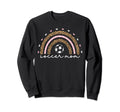Proud Soccer Mom Mama Leopard Sweatshirt - Aesthetic Graphic Unisex