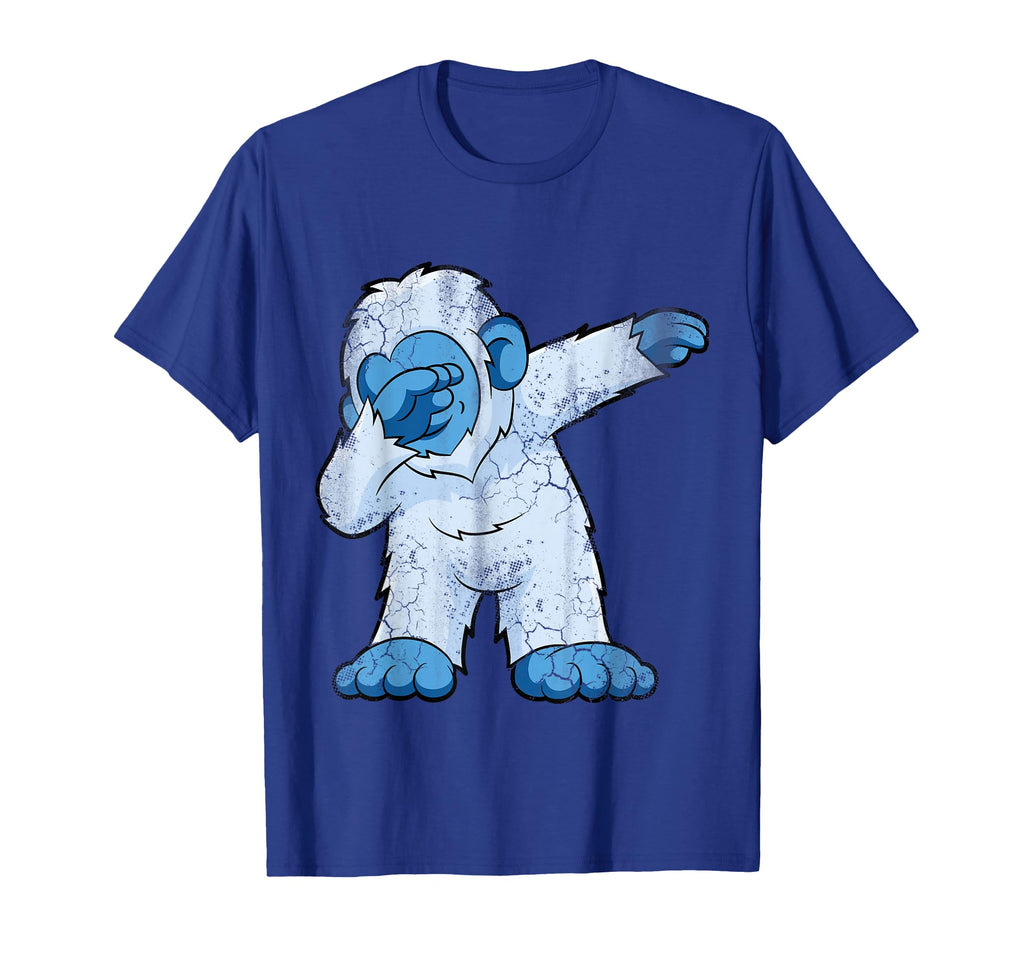 Dabbing Yeti Bigfoot Abominable Snowman T-Shirt - Unique Graphic Unisex