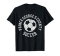 Prince Georges County Soccer Distressed T-Shirt - Unique Graphic Men Women