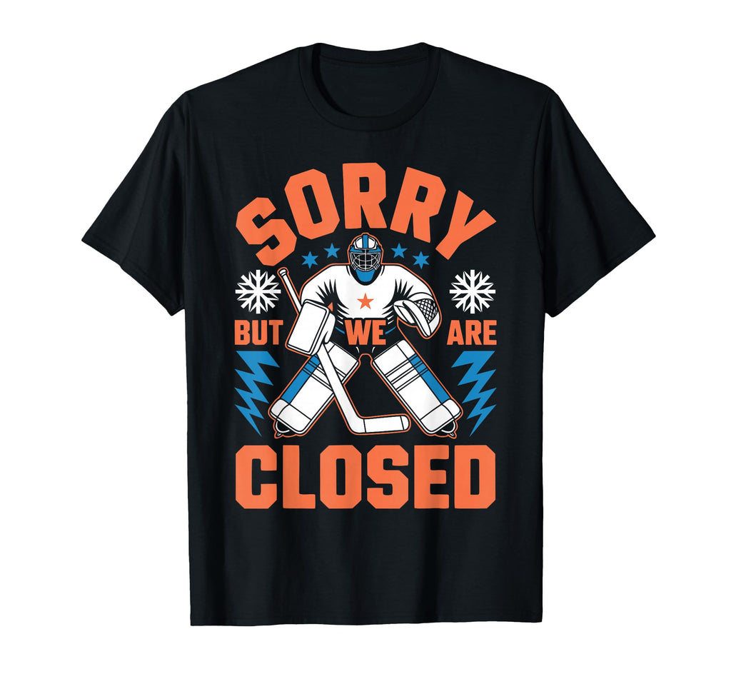 Funny Ice Hockey Goalkeeper Netminder T-Shirt - Aesthetic Graphic Unisex