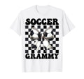 Soccer Grammy Soccer Grandma Coquette Bow T-Shirt - Minimalist Print Unisex