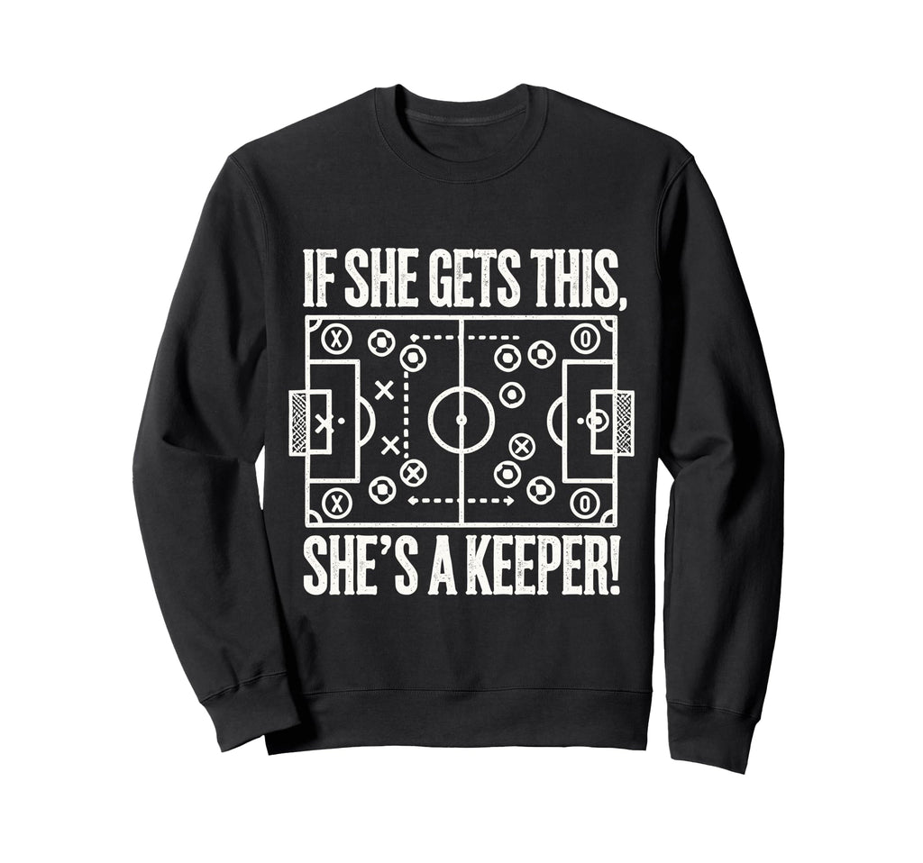 Soccer Goalie Art Soccer Coach Sweatshirt - Custom Art Print Men Women