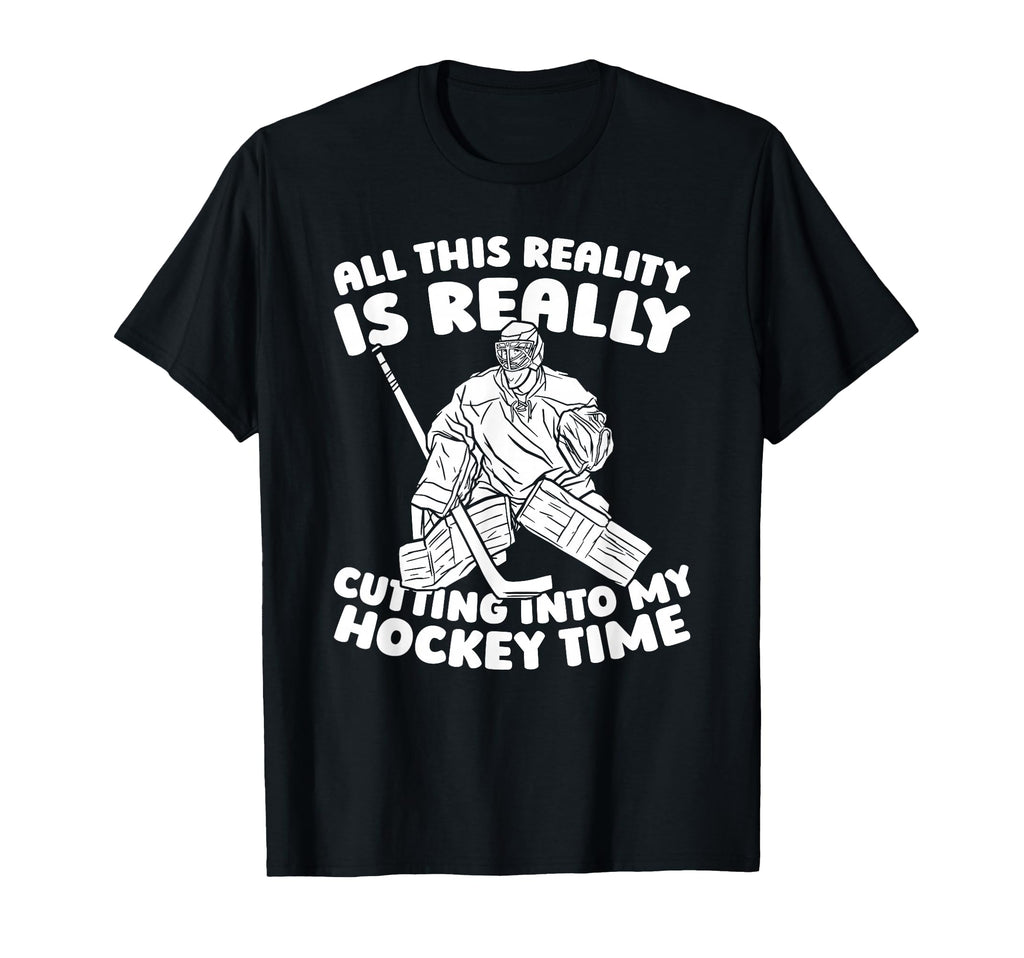 Hockey Goalkeeper Ice Hockey Goalie T-Shirt - Graphic Print for Adults