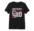 10 Year Old Soccer Birthday 10Th T-Shirt - Aesthetic Graphic Unisex