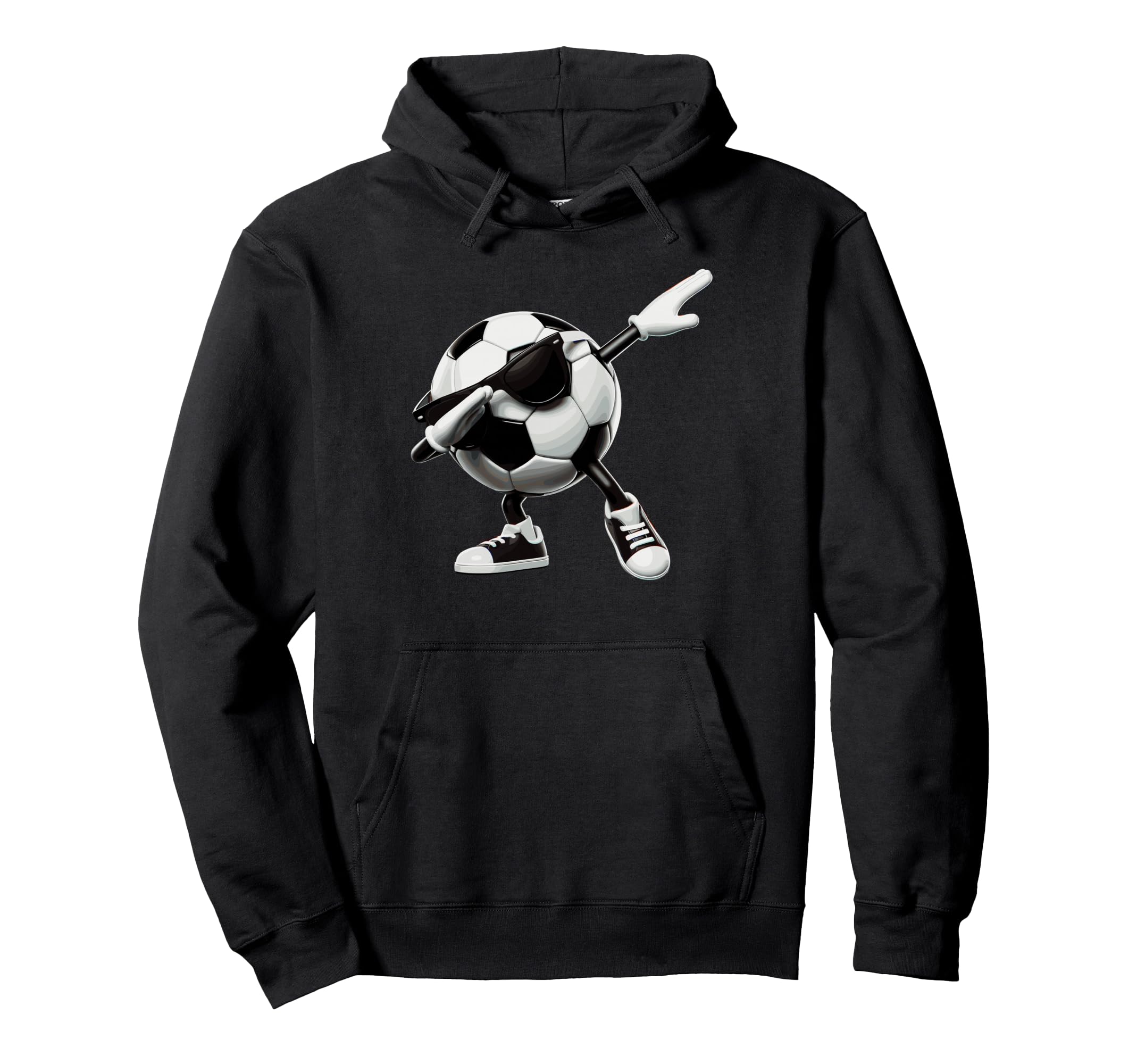 Funny Dabbing Dab Soccer Player Ball Hoodie - Minimalist Print Unisex