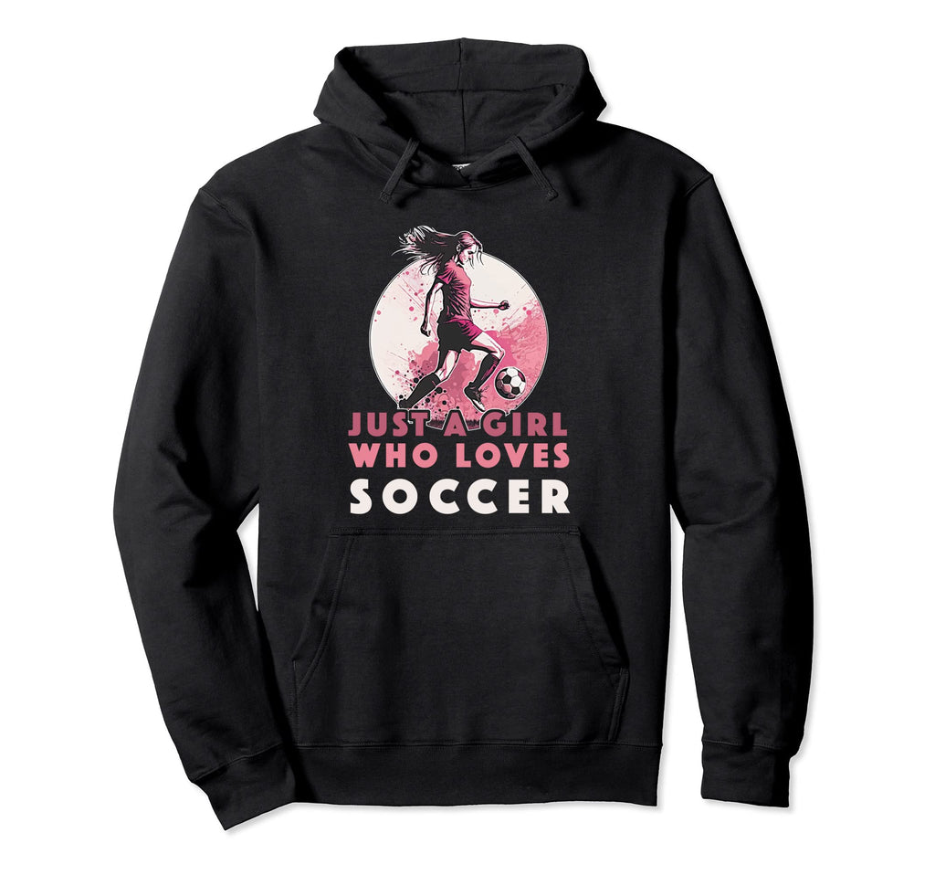 Just Who Loves Soccer Soccer Outfit Hoodie - Custom Art Print Unisex