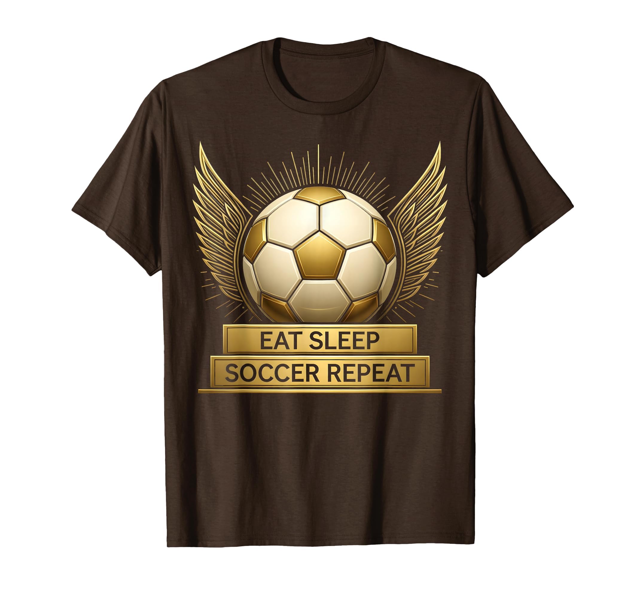 Eat Sleep Soccer Repeat Mens Soccer T-Shirt - Streetwear Style Men Women