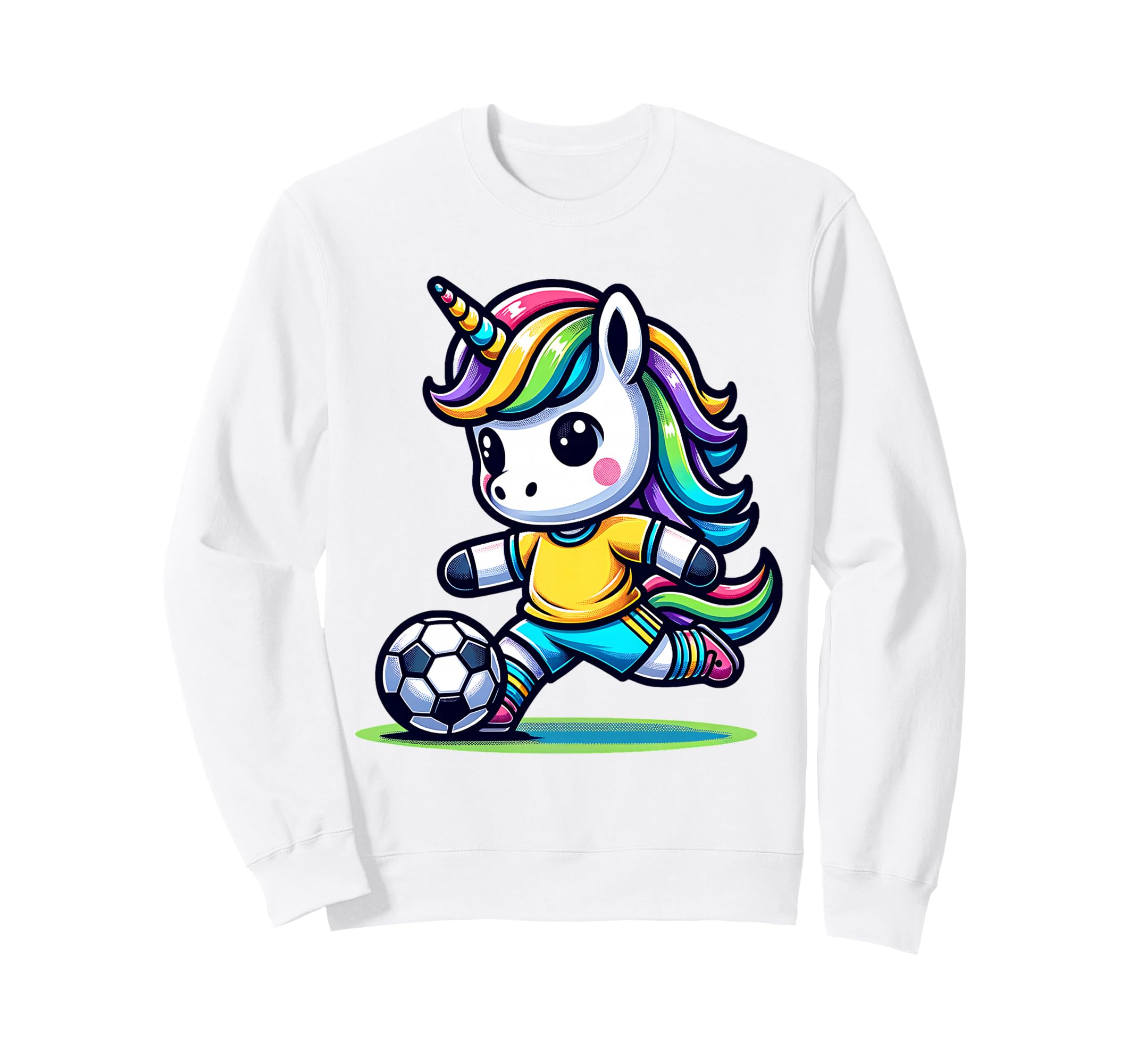 Footballer Unicorn Fans Soccer Team Sweatshirt - Streetwear Style Unisex