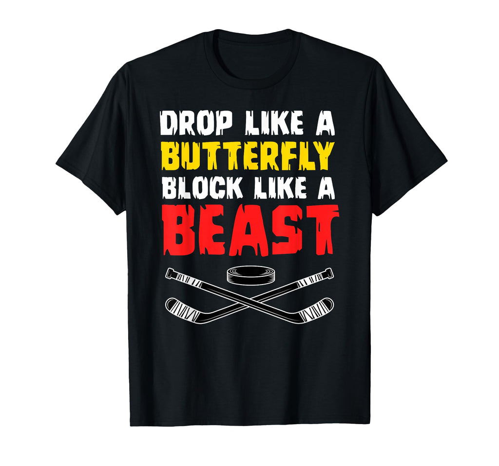 Ice Hockey Goalkeeper Goaltender Ice T-Shirt - Trendy Graphic for Adults