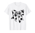 Coquette Bow Soccer Ball Mom Life T-Shirt - Fun Novelty Design for Adults