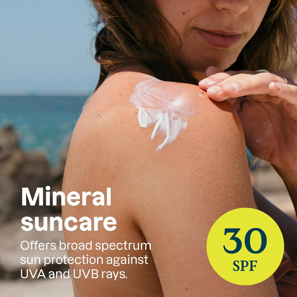 Attitude Unscented Mineral Sunscreen for Sensitive Skin, SPF 30, 2.1 oz.