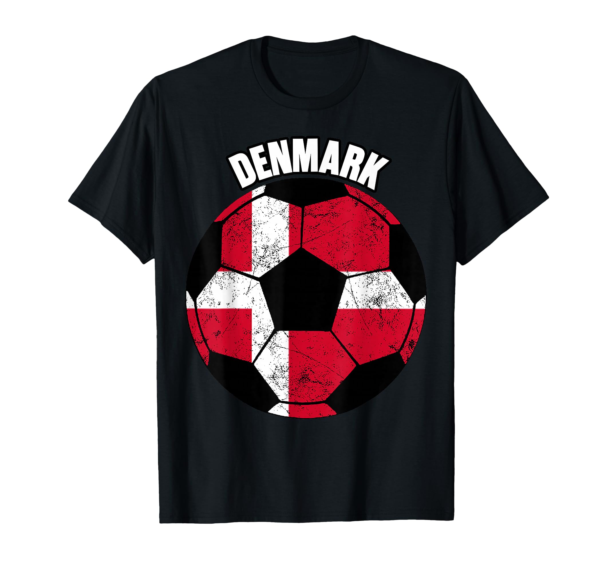 Denmark Soccer Game Player Football T-Shirt - Fun Novelty Design Men Women