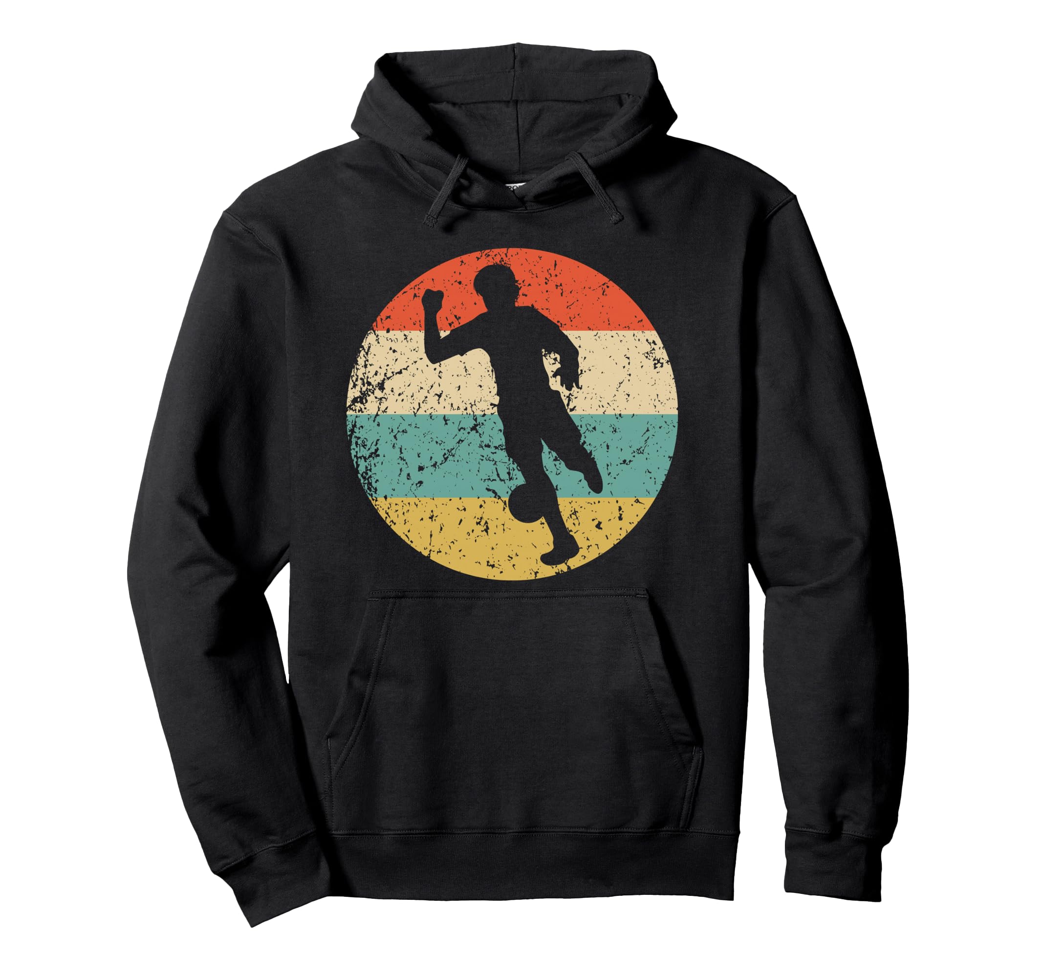 Soccer Player Silhouette Sports Hoodie - Custom Art Print for Adults