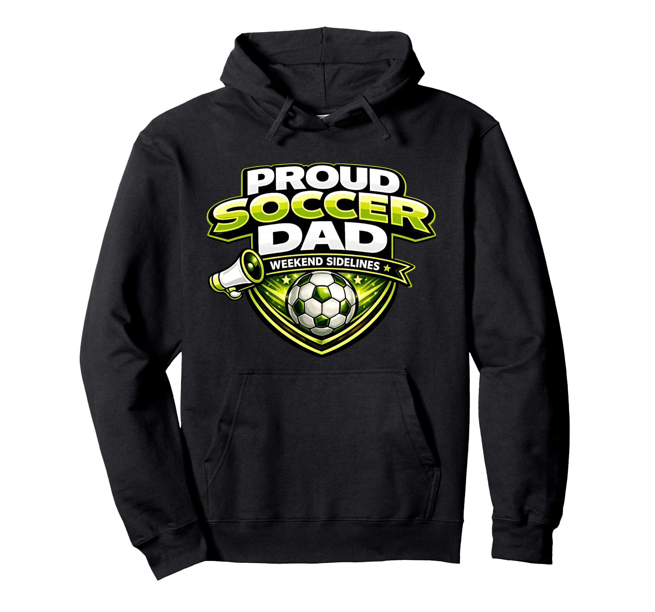 Soccer Dad Funny Proud Weekend Sidelines Hoodie - Unique Graphic Men Women
