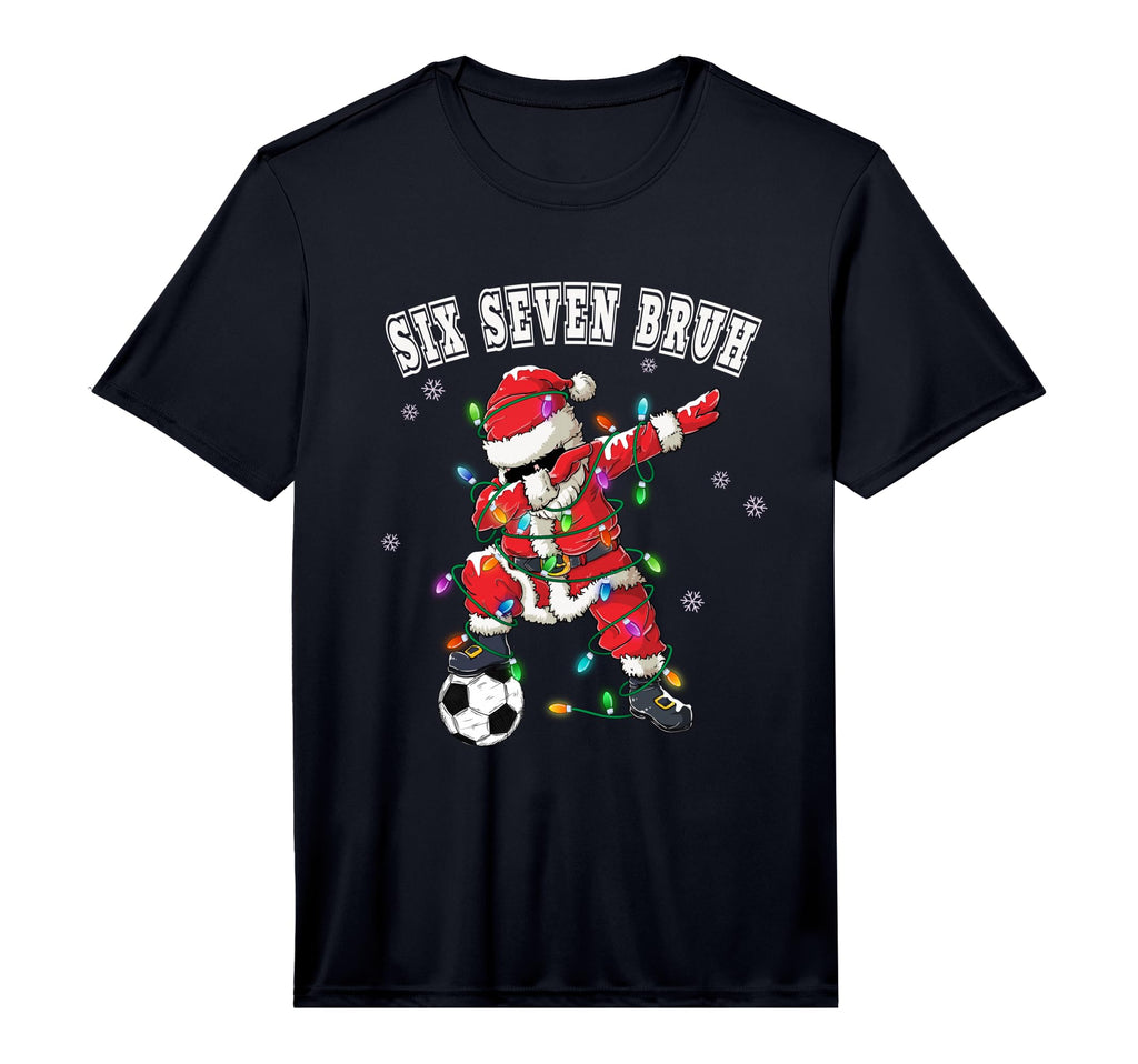 Six Seven Bruh Soccer Santa Dabbing T-Shirt - Streetwear Style Men Women